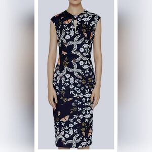 Brand New Ted Baker Kyoto Gardens Bow Neck Dress, size 1